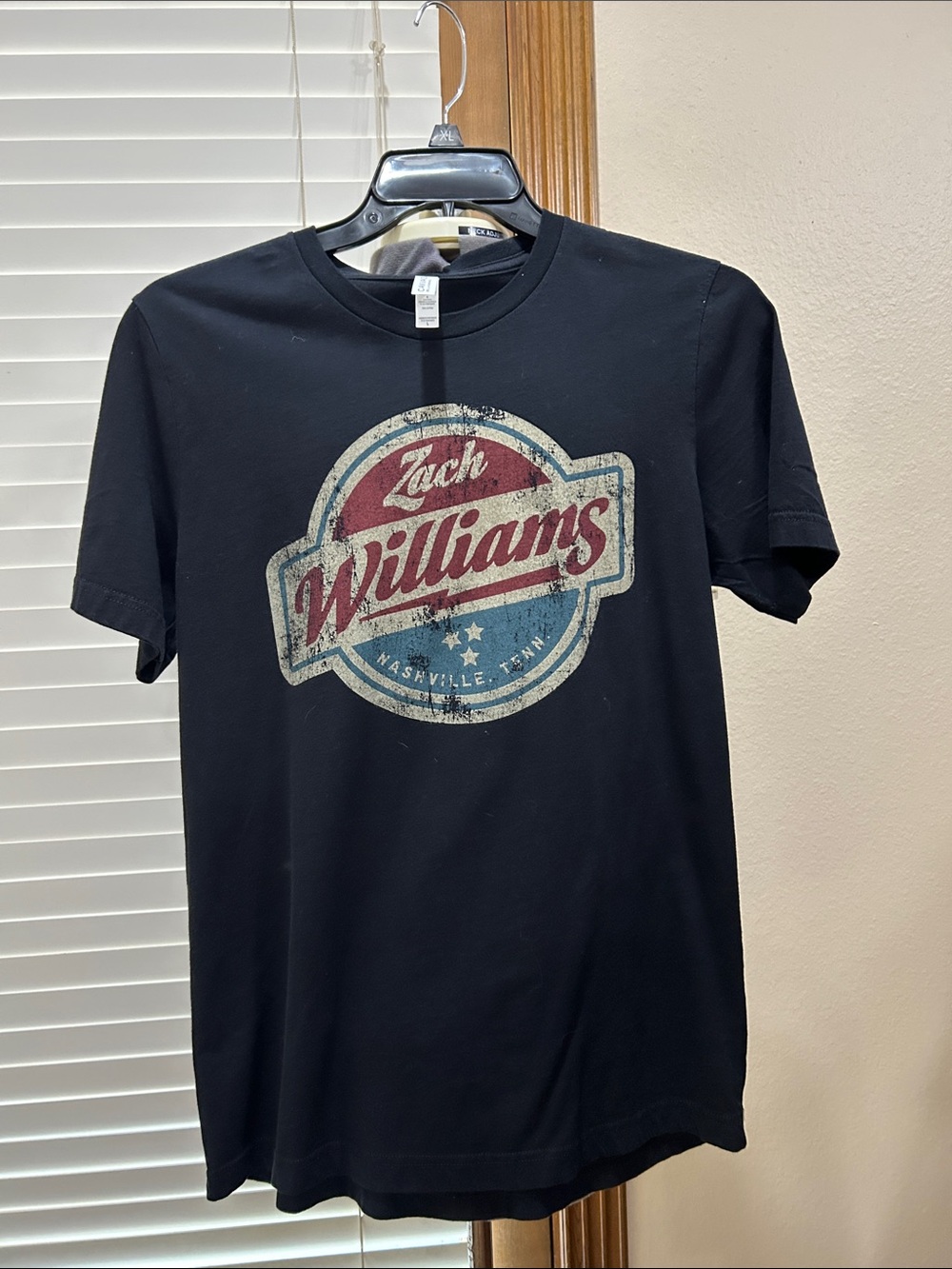 Zach Williams Nashville Black Logo Graphic Tee Unisex Large 100% cotton preown
